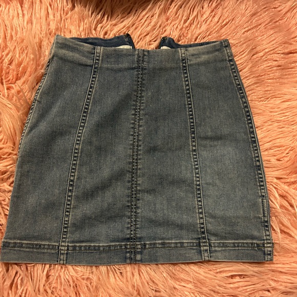 Free People Modern Femme denim skirt size 0 - Picture 1 of 3